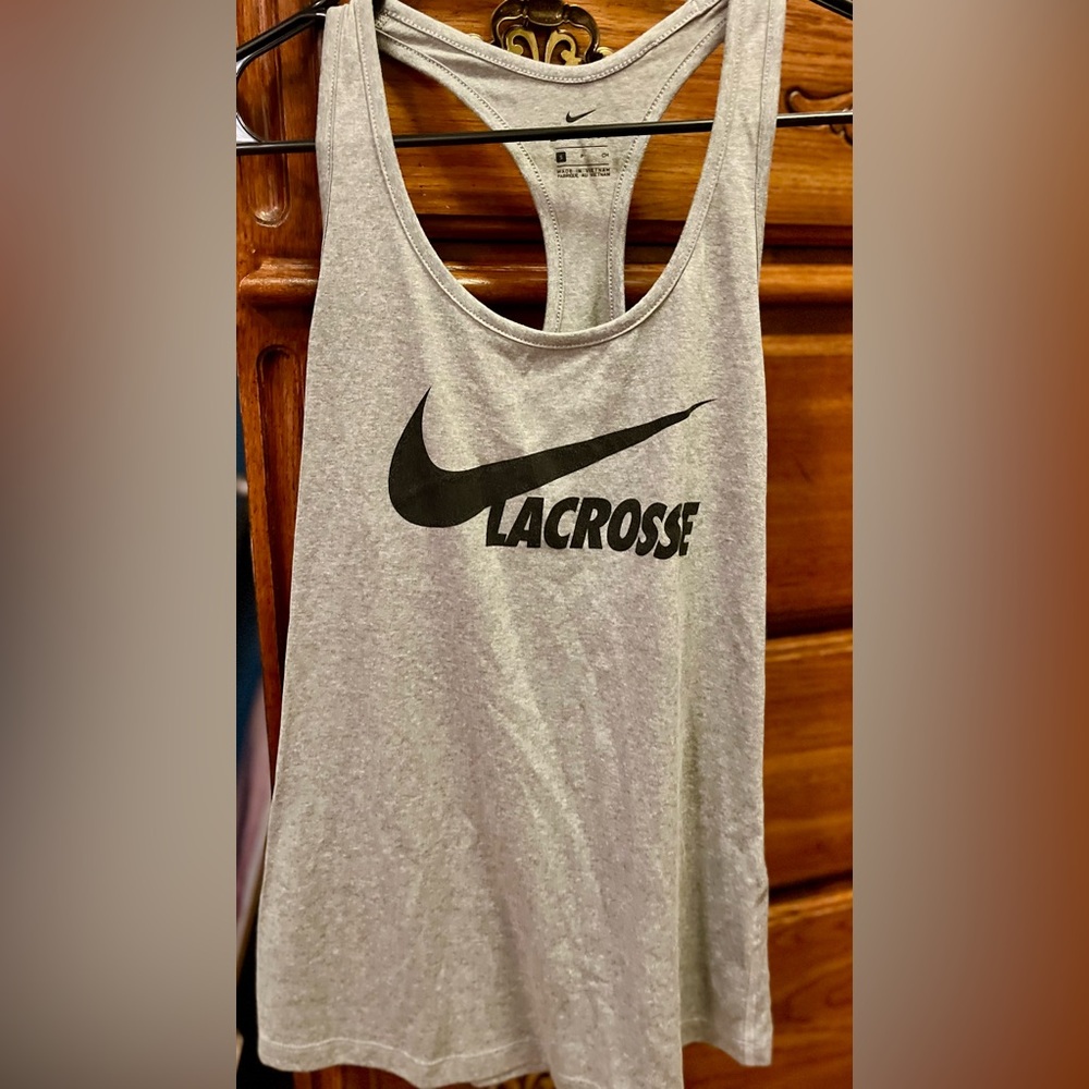 Nike Dri-FIT Heather Gray Tank Womens Small
